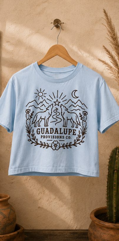 Guadalupe Wolves Crop Tee